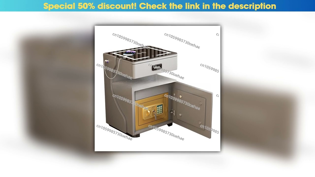 Best Seller Home Smart Bedside Table Safe Integrated Bedroom Storage Cabinet Simple Modern Wireless