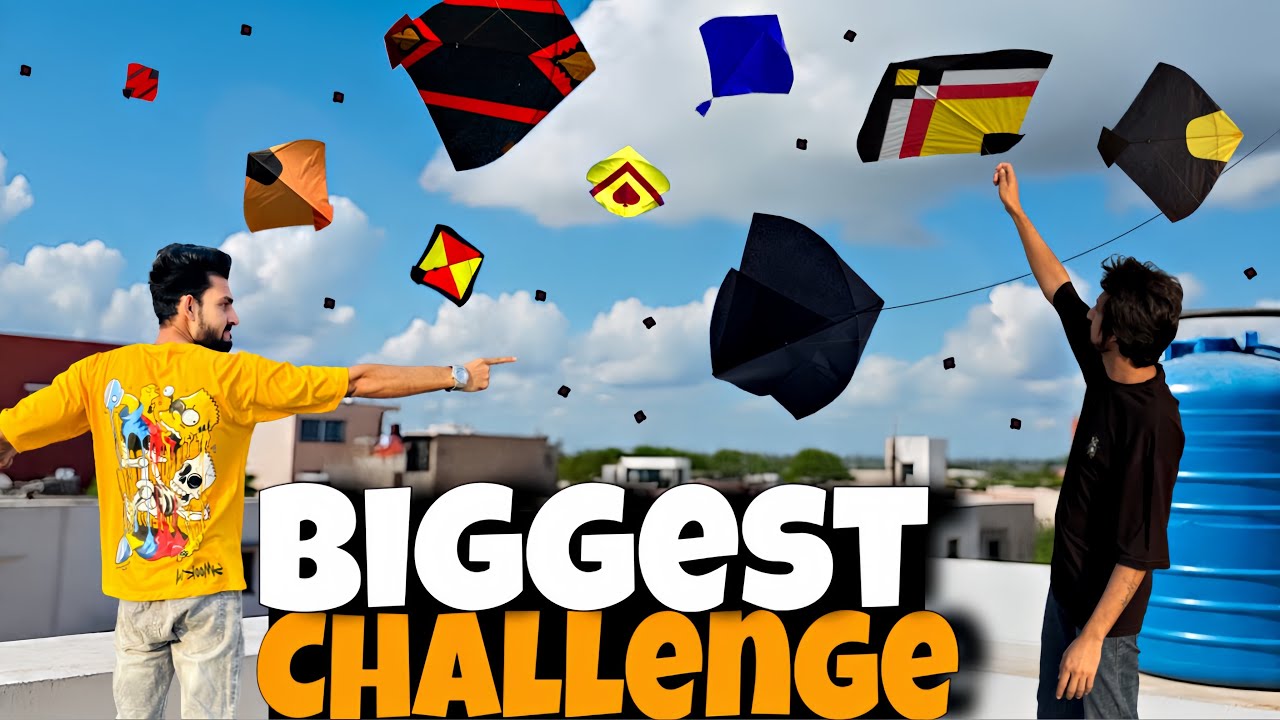 Aaj Ki Sabse Hard Kite Battle 🔥 Team vs Team – Full Action!🥵Lush Hawa Mai End Kr Dia 😱..