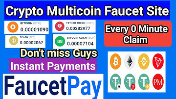 New Crypto Multicoin Faucet || Every 0 Minute Claim | Instant Payments | Best Multicoin Faucet🤑