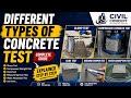 Different Types Of Concrete Test | Slump Test, Cube Test & Compressive Strength Test | Civil Concept