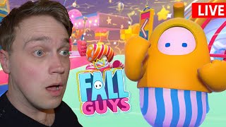 LIVE - FALL GUYS GAMES! GETTING THOSE CROWNS!