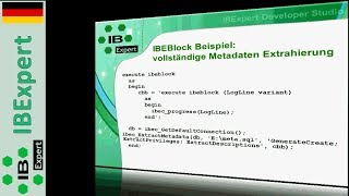 IBExpert Developer Studio Features German