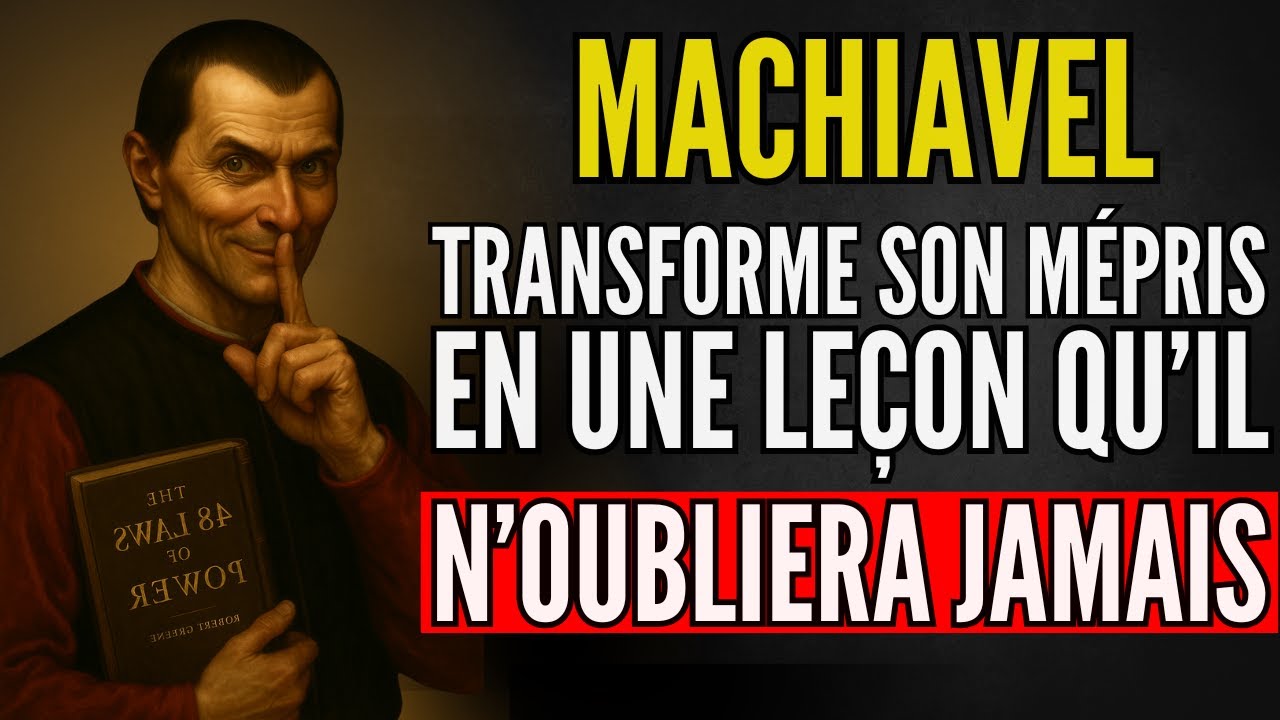 Machiavel : Comment Détruire l’Ego de Celui Qui T’a Méprisé avec les 48 Lois du Pouvoir