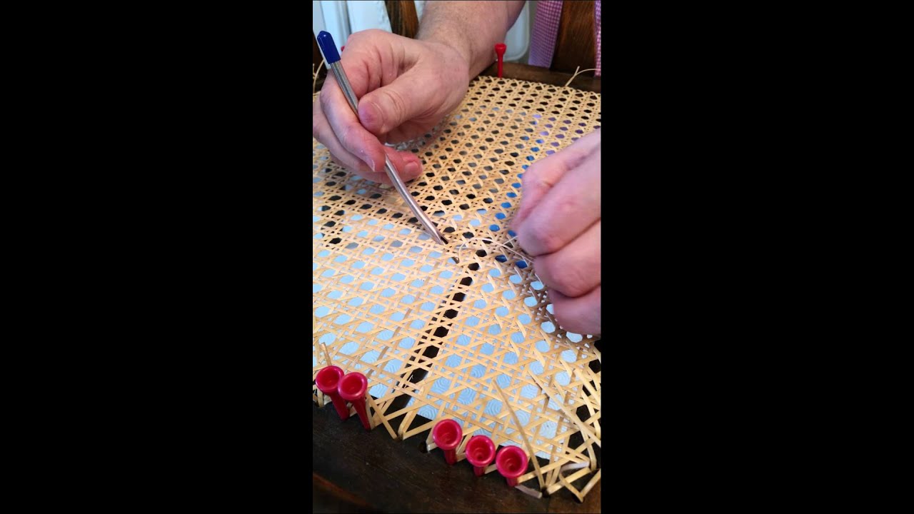 Chair cane weaving tool & starter kit YouTube