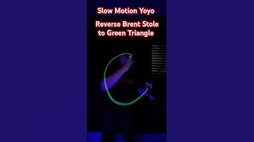 Slow Motion Yoyo(#8) Reverse Brent Stole+Green Triangle #yoyo #yoyotricks #skilltoy #fyp #slowed