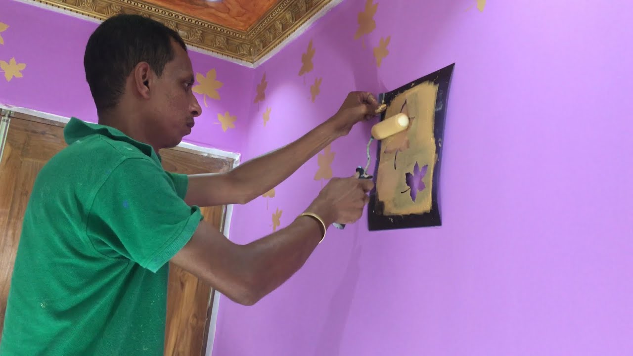 How To Wall painting creative new design for Asian paints interior