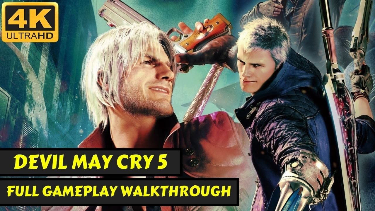 Devil May Cry 5 - Full Gameplay Walkthrough Movie - No Commentary - 4K