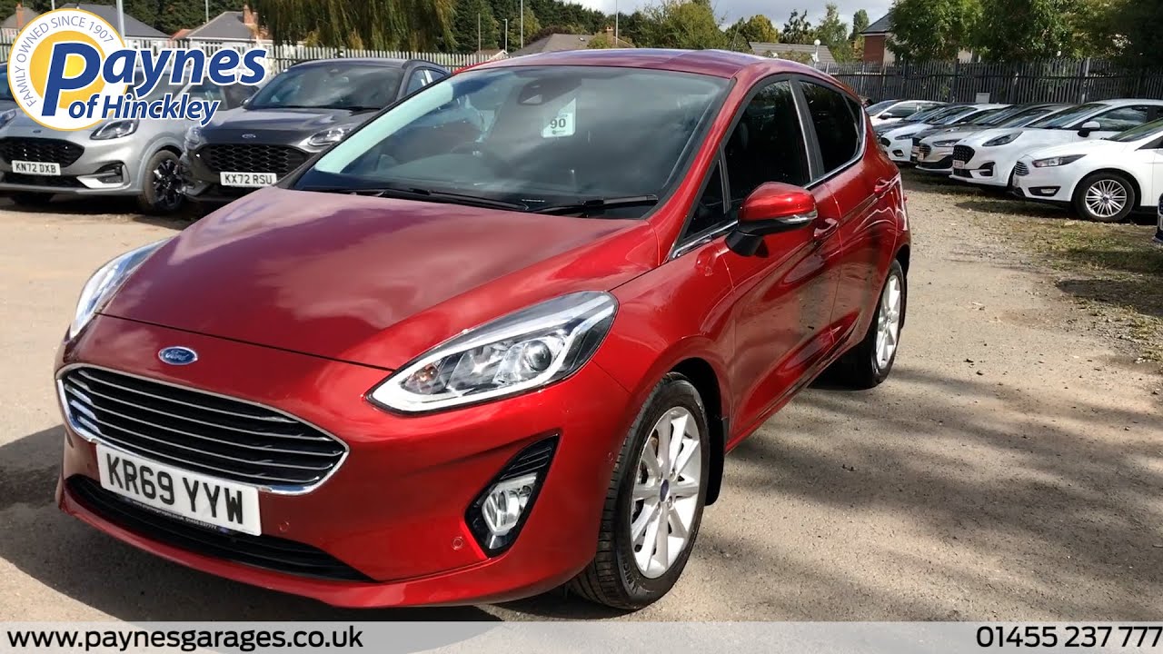 Fiesta Titanium X 5 Door 1.0L 125PS Speed Ruby Red at Paynes of Hinckley (KR69YYW) - YouTube