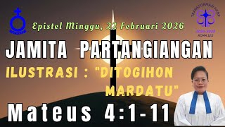 Jamita Partangiangan Matthew 4111 Jonok Do Debata Uju Joujou Ahu
