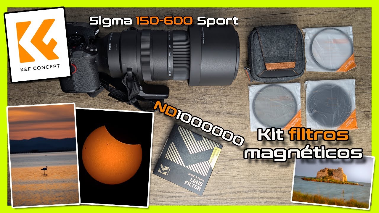 👉Filtros magnéticos K&F CONCEPT MCUV+CPL+ND1000 y ND1000000 con Sigma 150-600mm Sport 🦌📷