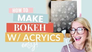 Bokeh Effect Easy & Fun Acrylic Painting Tutorial