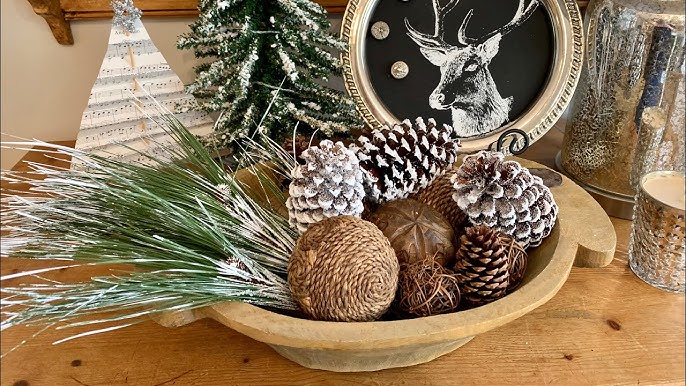 How to Make Frosted Pinecones 