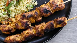 30 mins cooking - best chicken skewers