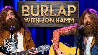 Burlap With Jimmy And Jon Hamm The Tonight Show Starring Jimmy Fallon