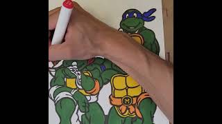 Teenage Mutant Ninja Turtles Coloring Page