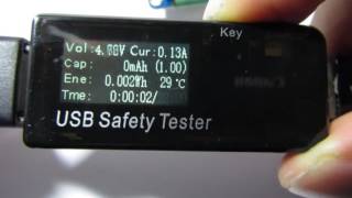 USB Safety Tester ( USB 電圧 電流 チェッカー )スイッチ動作