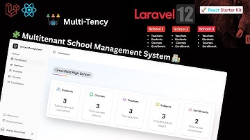 Build a Laravel 12 Multitenant School Management System | React Starter Kit | Multitenancy Made Easy