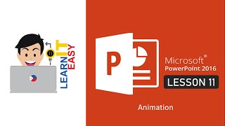 Microsoft PowerPoint 2016 Lesson 11 - Animation
