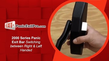 How To Switch 2000 Series Panic Exit Bar from Right to Left Handed