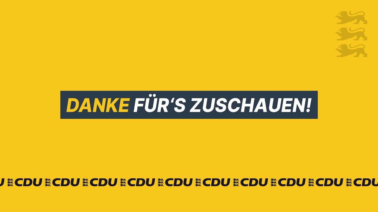 82. Landesparteitag der CDU Baden-Württemberg - Heidelberg - Tag 1