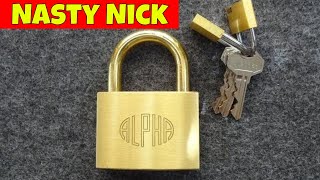 (1051) Nick's Alpha Padlock Picked Open