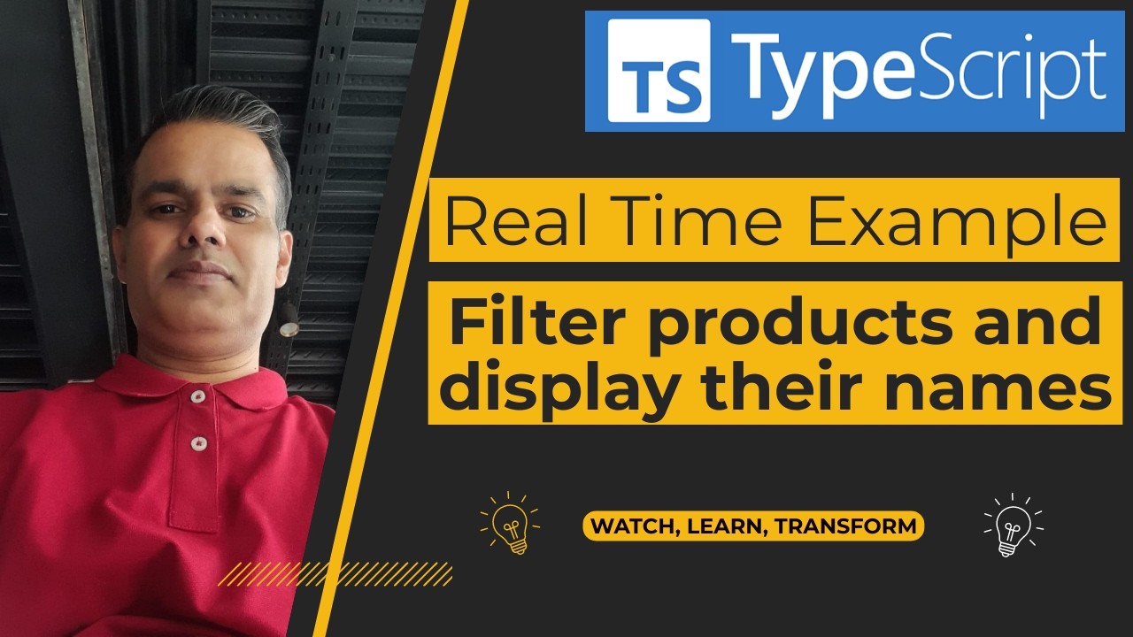 TypeScript - Real-time example: Filter products and display their names ...