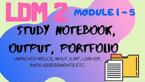 LDM 2 - MODULE 1 to 5 (PORTFOLIO)