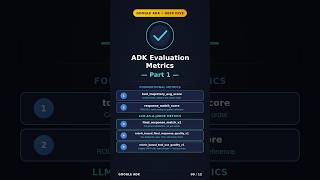 Google ADK Evaluation Metrics Explained (Part 1) | Google ADK Masterclass #7