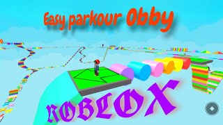 Easy parkour Obby ROBLOX 100 stages completed full gameplay 