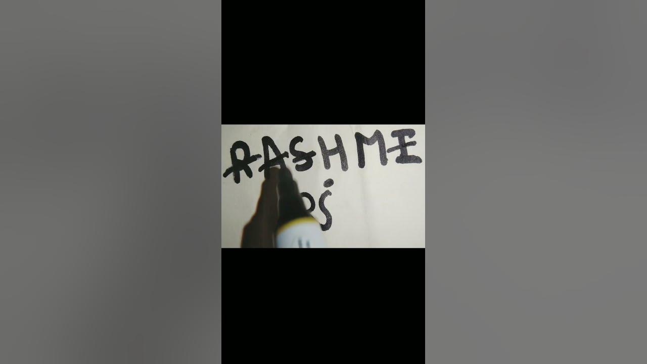rashmi-name-brand-logo-design-comment-your-name-shorts-youtubeshorts