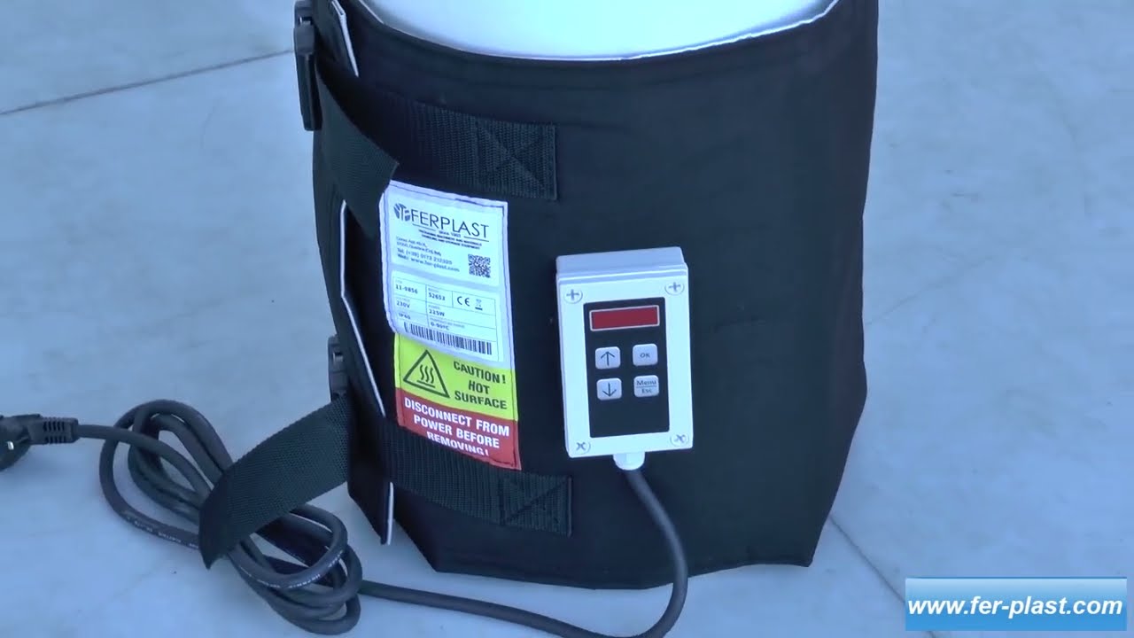 Riscaldatore A Fascia Per Fusti - Termostato Regolabile 0-150°C, Per Serbatoi Metallici E Plastici - Foto 12