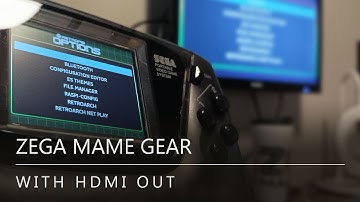 Zega Mame Gear / Game Gear Raspberry Pi Kit now with HDMI out