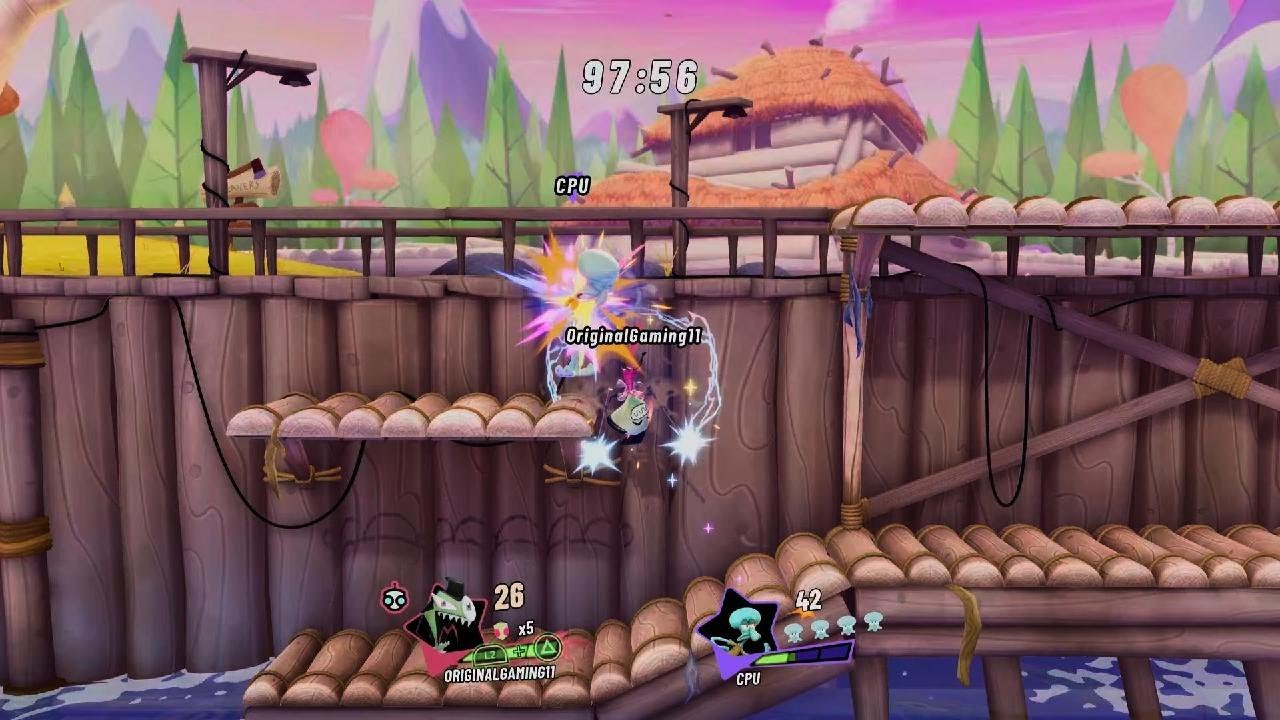 Zim Vs Squidward - Nickelodeon All-Star Brawl 2