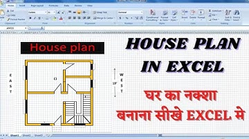 How to createhard project a house plan in Microsoft Excel 