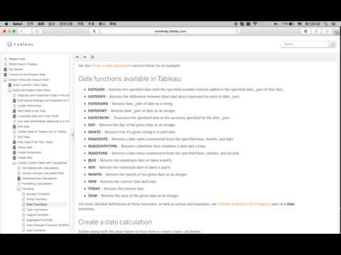 Tableau Tutorial 43: Date Related Functions Testing - YouTube