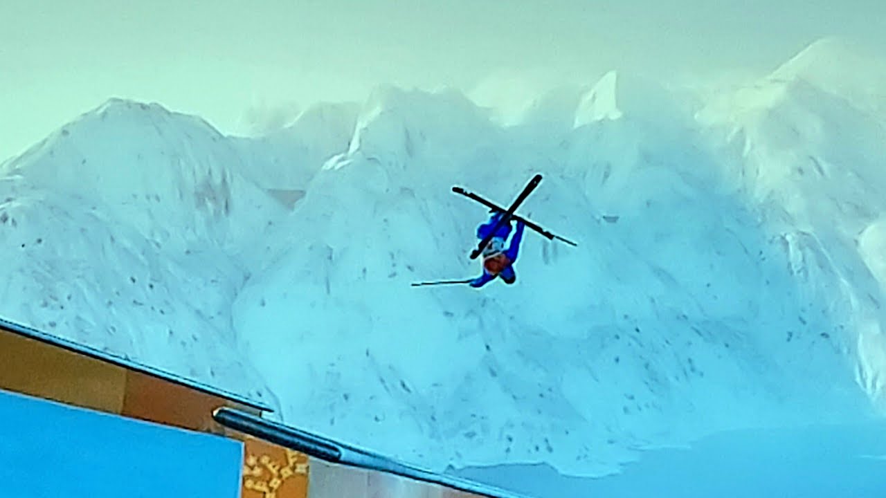 Skiing Down The Freestyle Course on STEEP!