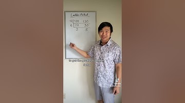 Finding the greatest common factor using the ladder method