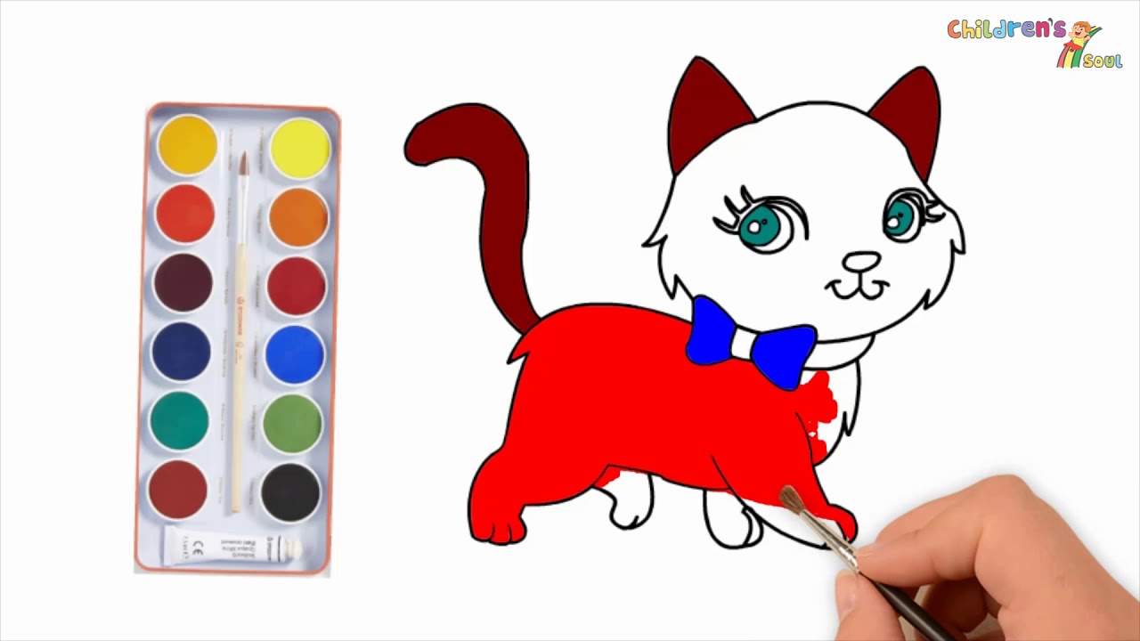Coloring Cat pages | Cat Drawing | Cat Videos | Coloring Pages | Hello Kitty Coloring Pages | color