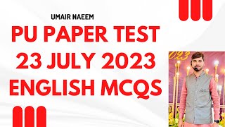 key PU CSP TEST 23 JUly 2023|key of pu test Pu m Pu E Pu Css PU AHS| PU COM  PU GS PU CSP|KEY ENG PU