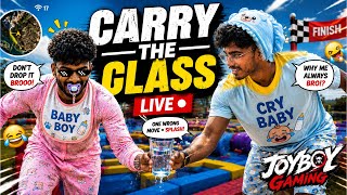 😂 CARRY THE GLASS LIVE | Cry Babies vs Obstacle Course (Portrait)