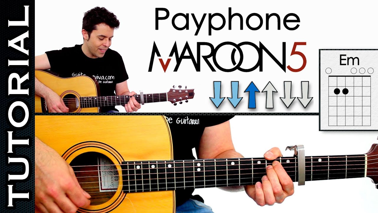 Como Tocar Payphone De Maroon 5 En Guitarra Tutorial Completo Acordes Ritmo Y Arpegios Youtube