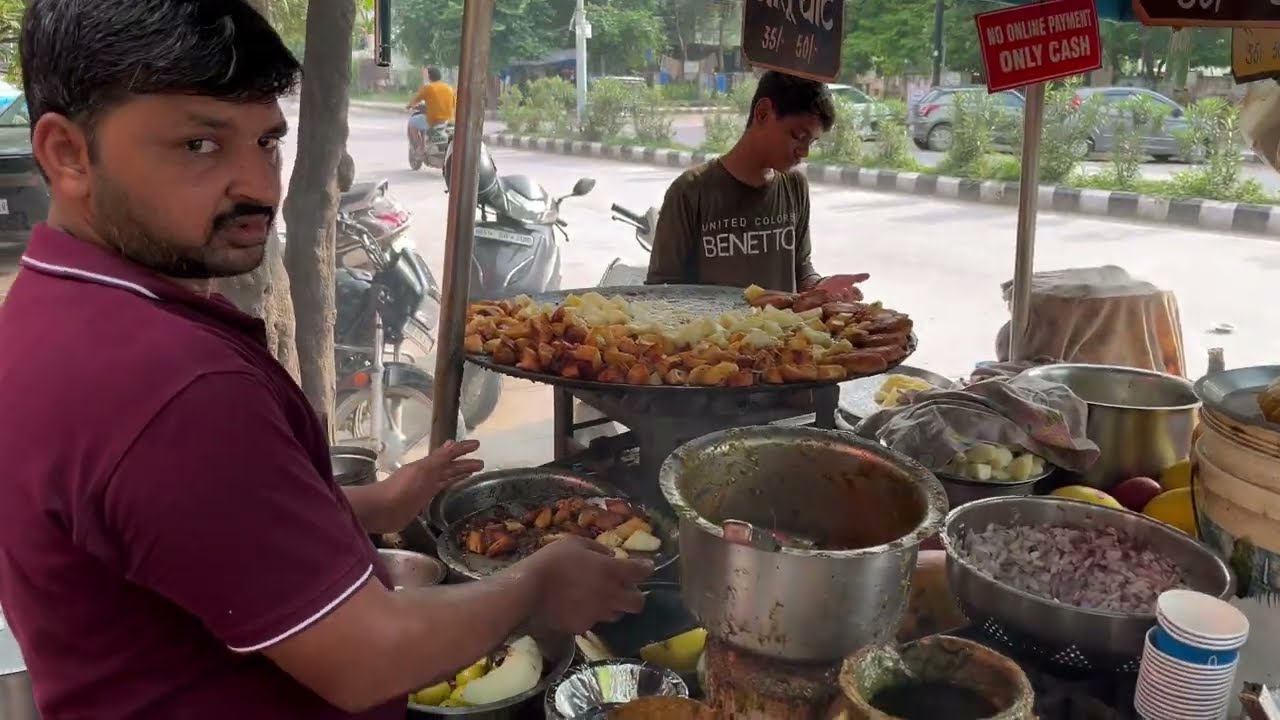 Famous Gupta Chaat Bhandaar | Fruit chaat |  Kaanji Bade | Old Faridabad | Nitin PoPular
