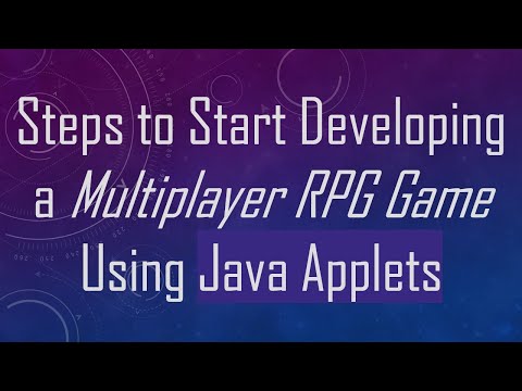 Steps to Start Developing a Multiplayer RPG Game Using Java Applets
