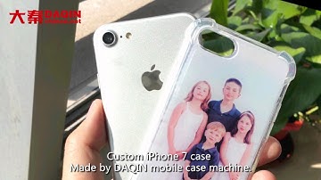 iPhone 7 custom mobile case with kids photo - made by DAQIN mobile case machine