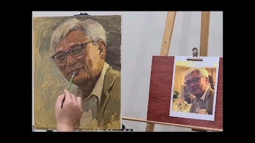 Chân dung sơn dầu , oil painting portrait