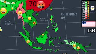 Relations between United States and Southeast Asia 1900-2024 (Every Year)