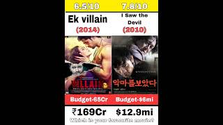 I Saw The Devil Vs Ek Villain Movie Comparison boxofficecollection shorts