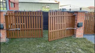 Doppelflügel Tor Mit Motor Steigung Bis 12Möglich