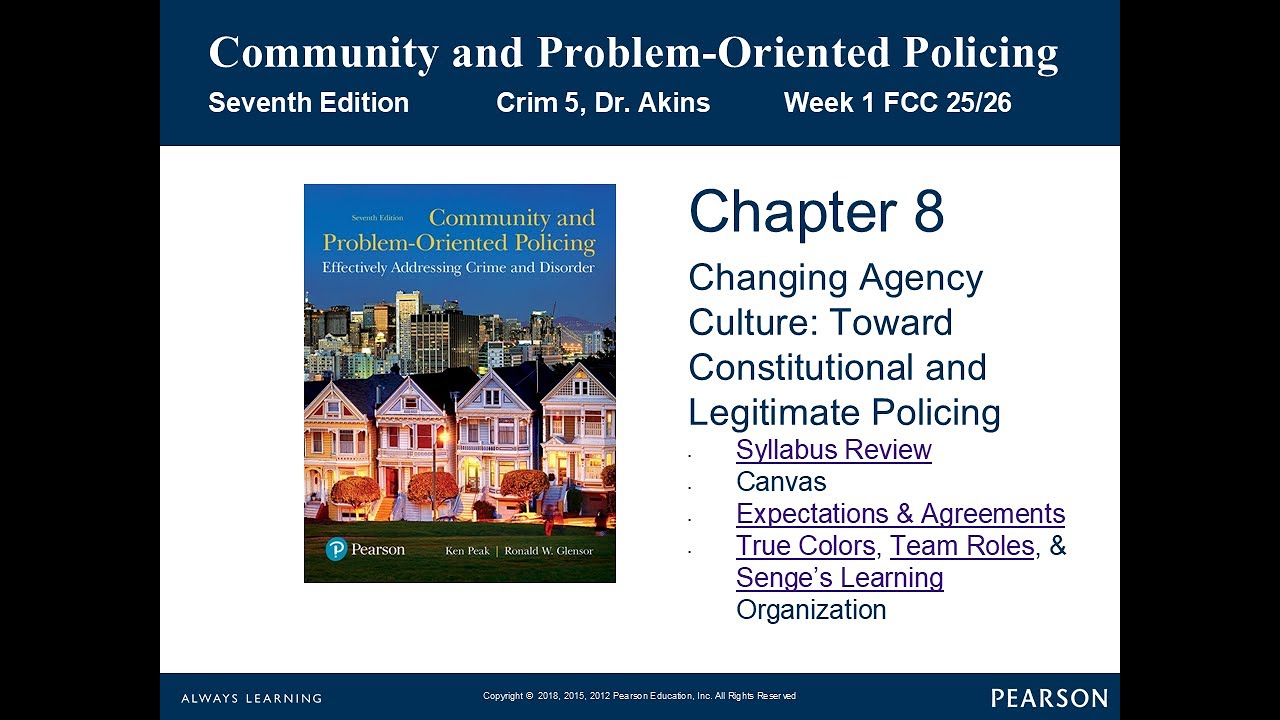 Community and Problem-Oriented Policing Lecture 2a