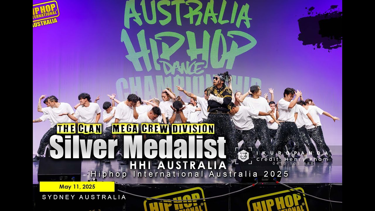 THE CLAN Mega Crew Division Silver Medalist at HHI Australia 2025